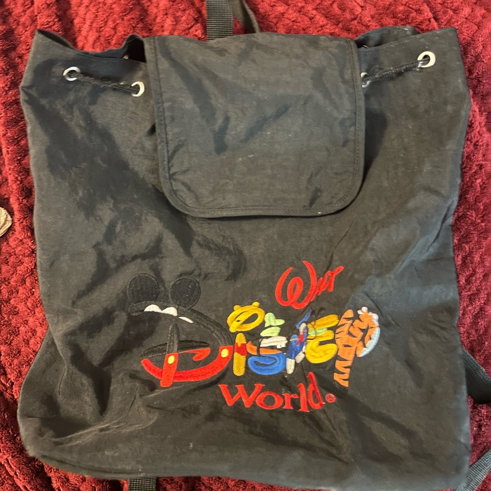 Disney World Black Backpack